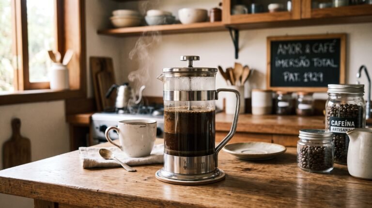 Como Fazer Café na Prensa Francesa Passo a Passo Fácil